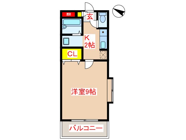 霧島市隼人町見次のアパートの間取り