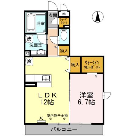 ラルーチェ2の間取り