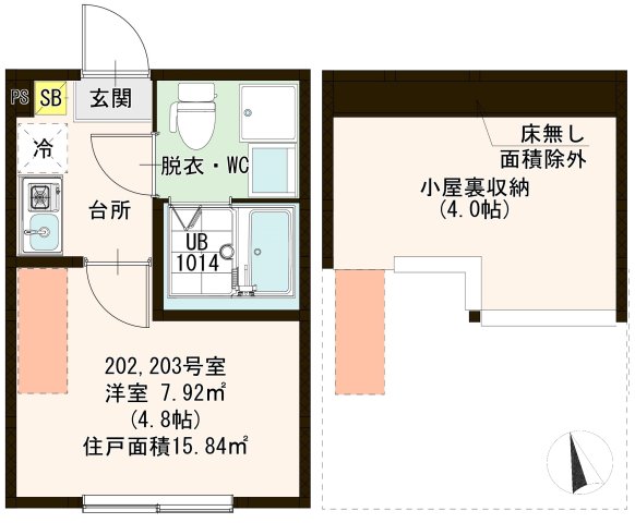 アリビオ竹ノ塚の間取り