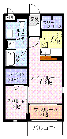 サニーヒルズ岡台IIの間取り