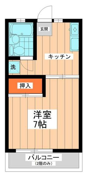 我孫子市並木のアパートの間取り