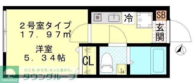 川崎市川崎区田町のアパートの間取り