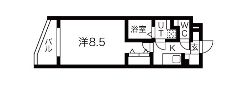 世田谷区下馬のマンションの間取り