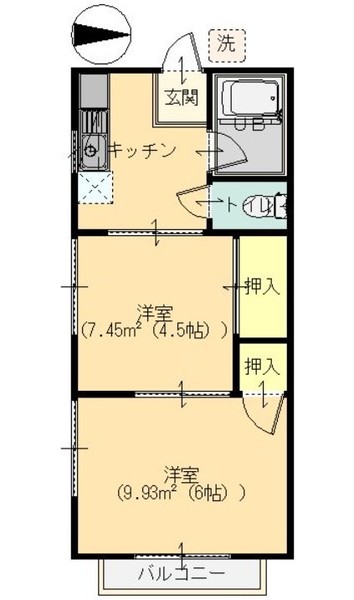 リバティ広内の間取り