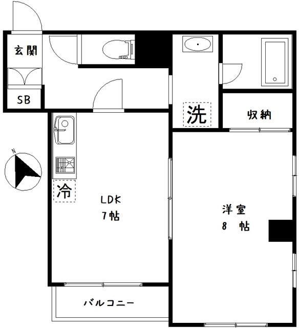 杉並区上荻のマンションの間取り