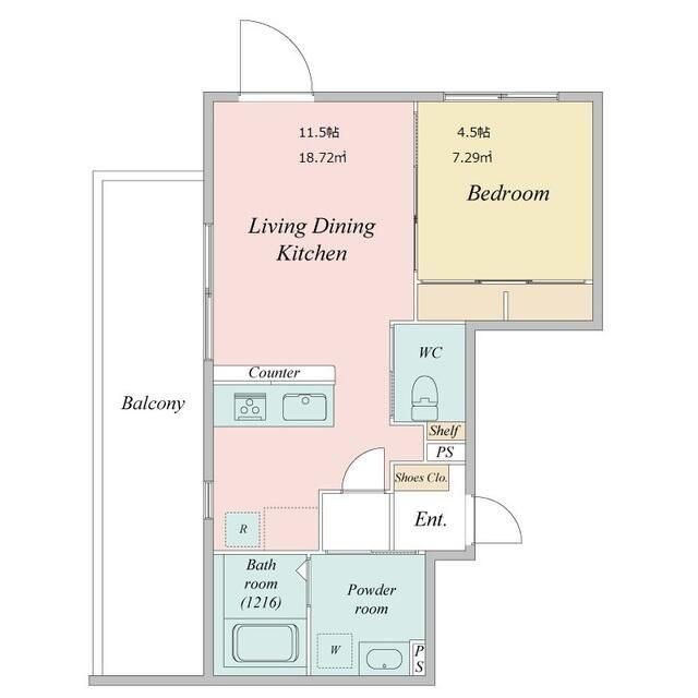 ＬｉｖｅＦｌａｔ学芸大学の間取り