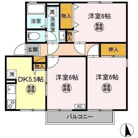 ウィンベル 四番館の間取り