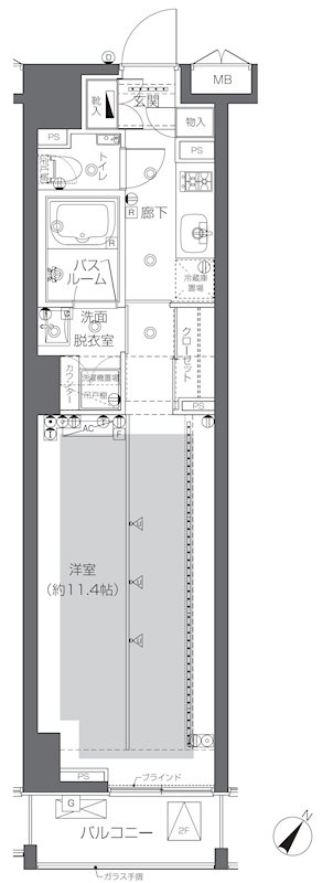 ZOOM渋谷神山町の間取り