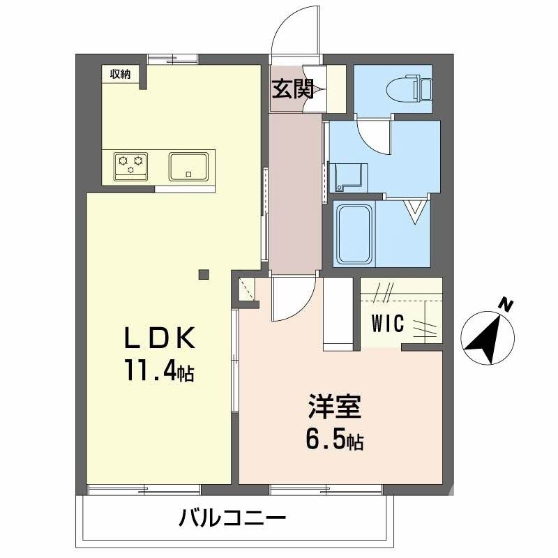 堺市西区鳳東町のアパートの間取り