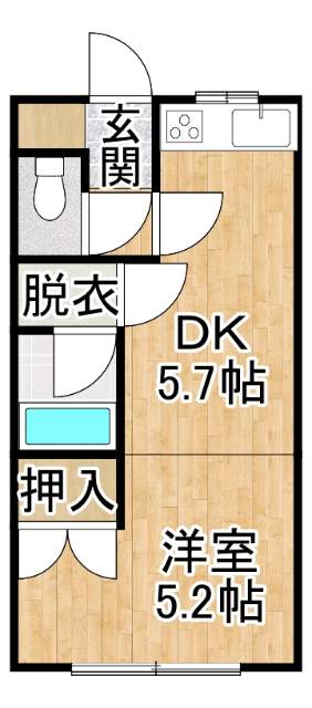 コーポ秋山３の間取り