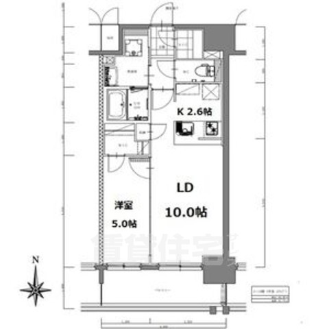 S-RESIDENCE亀島駅前blazeの間取り