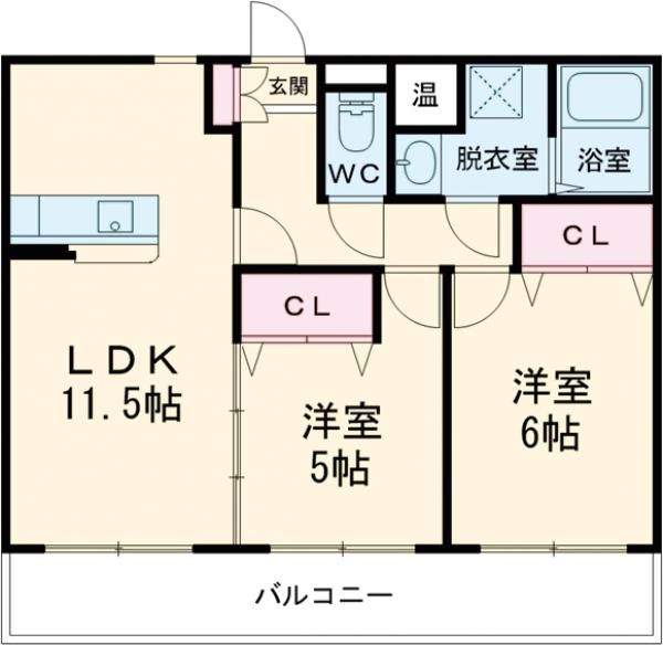 エルヴァージュの間取り写真