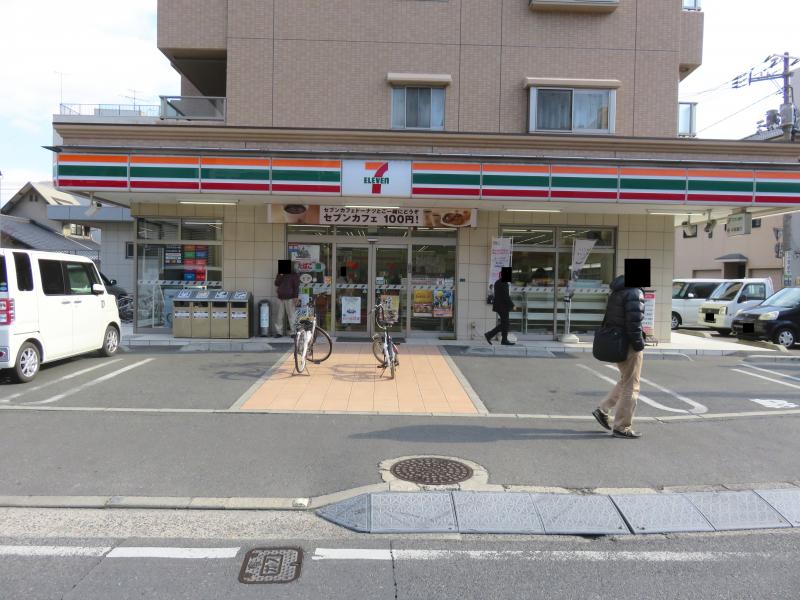 コンビニ　セブンイレブン岡山岡町店（コンビニ）まで115m