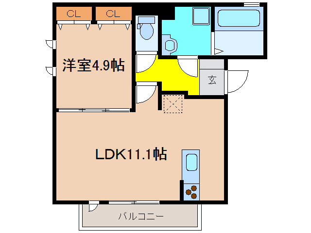 フレアコートの間取り写真
