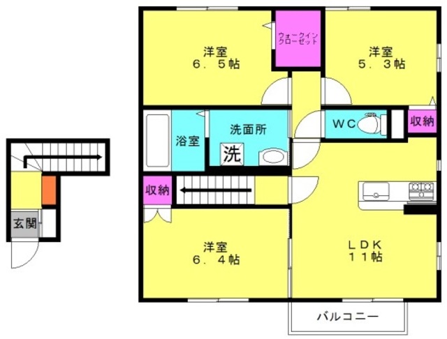 ミル レーヴの間取り写真