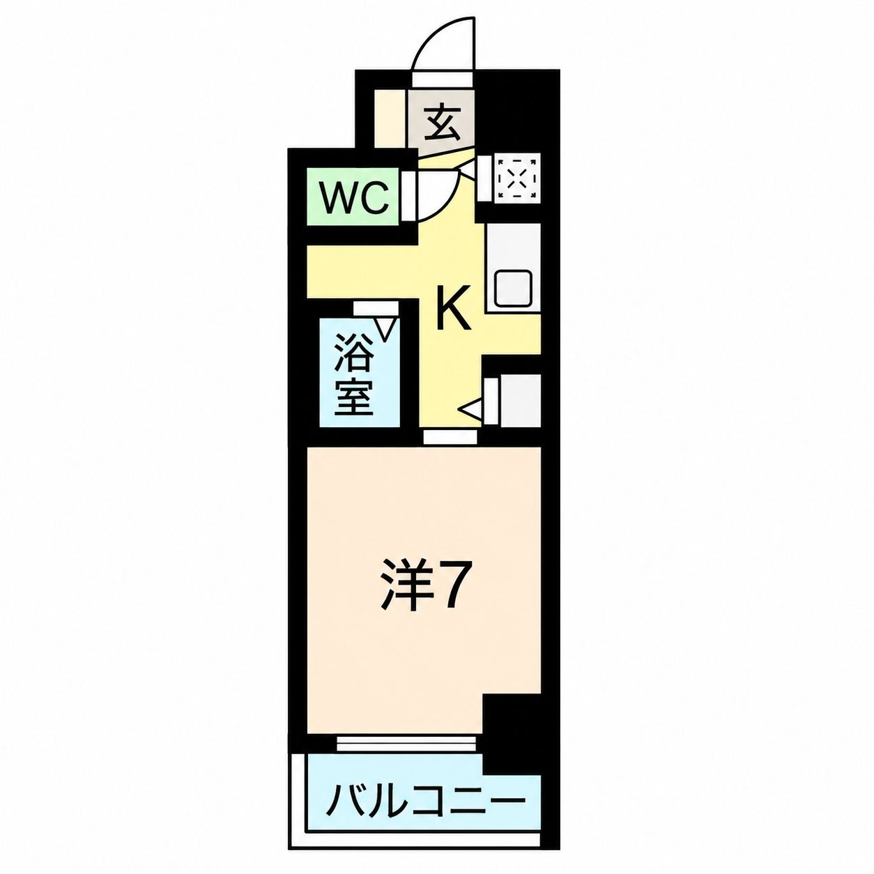 レジデンス大阪城前の間取り写真