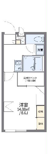 レオパレスジュネスの間取り写真