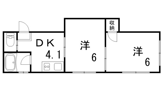 青電マンションの間取り写真