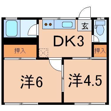 ビューハイツ御山の間取り