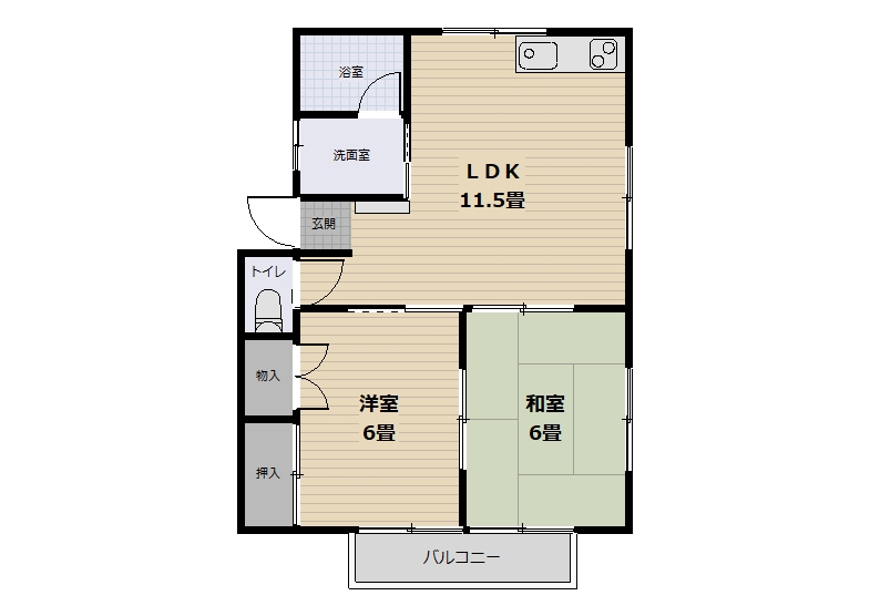 コスモスハイツIの間取り