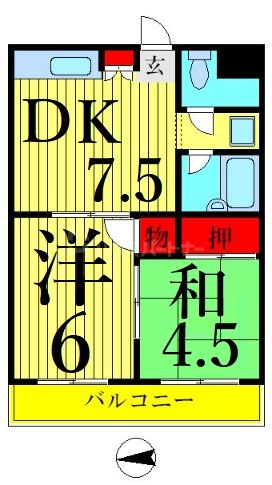 葛飾区青戸のマンションの間取り