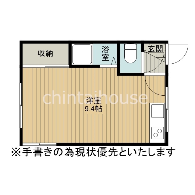 江別市文京台東町のアパートの間取り