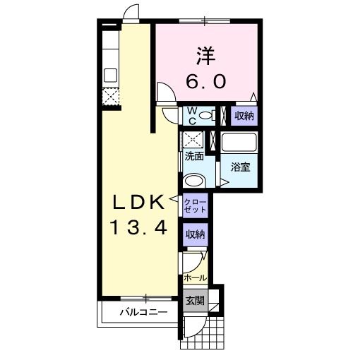 函館市戸倉町のアパートの間取り
