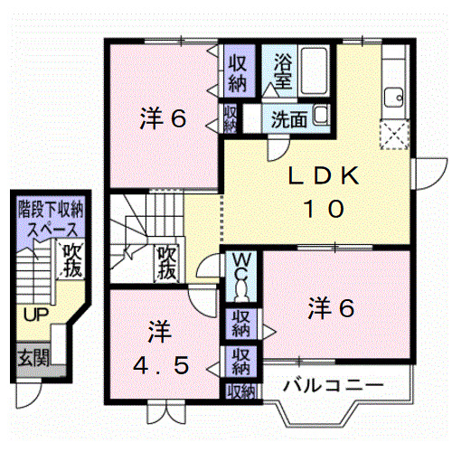 フェルマータI　ＦＥＲＭＡＴＡの間取り