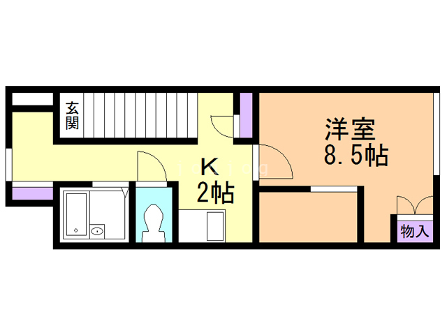 レオパレスひまわりIIの間取り