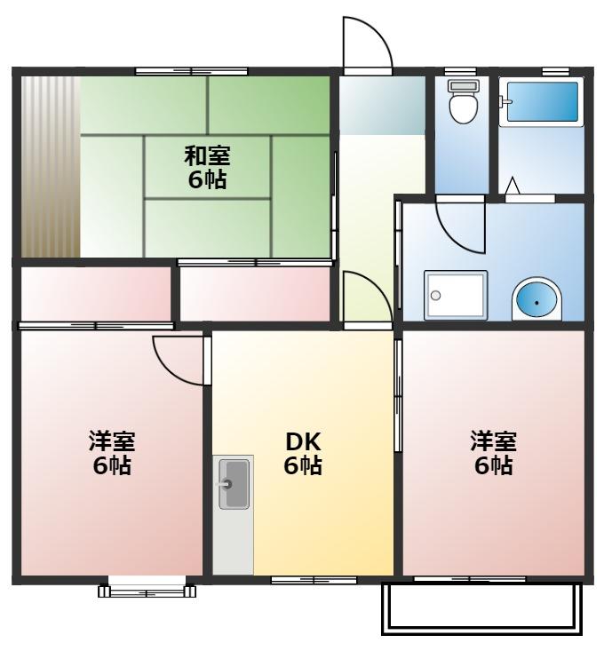 ヴィラIT Bの間取り