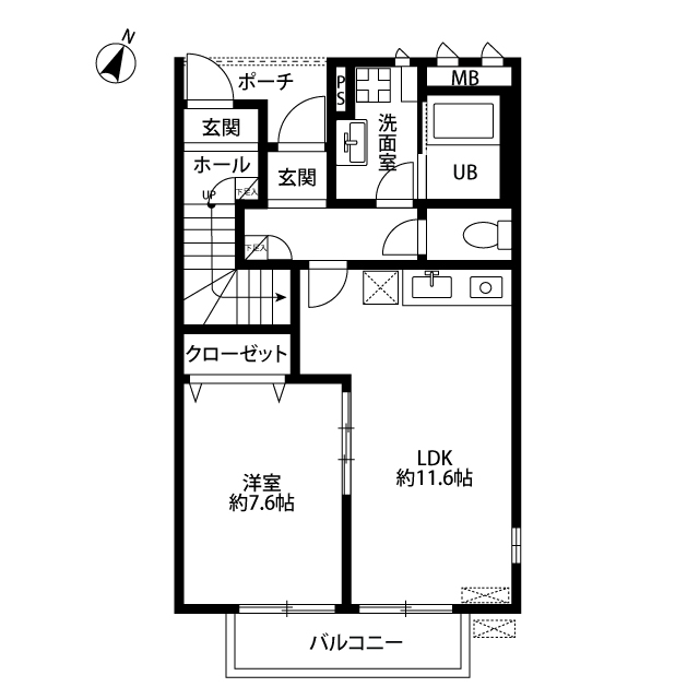 アスピリア　萬寿舎の間取り