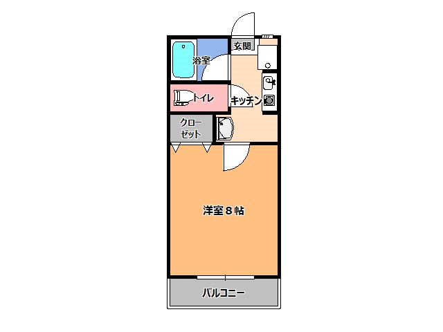 宇都宮市宿郷のマンションの間取り