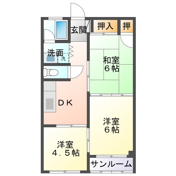 第2伊藤マンションの間取り