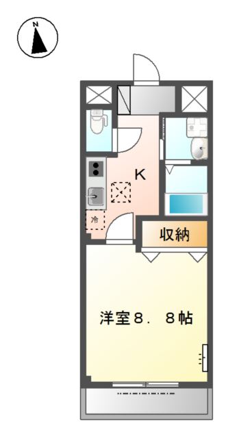 イーストサイド長良の間取り