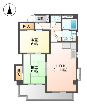 マンションファミールの間取り