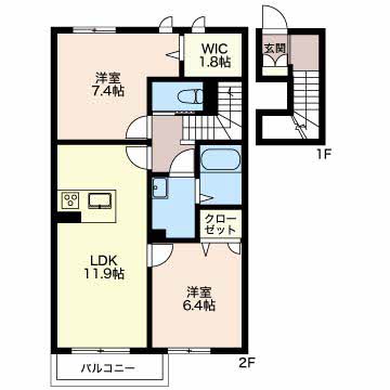 レフィシアB棟の間取り