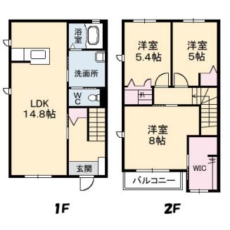 シャーメゾンYunaの間取り