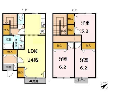 ルミエール東矢倉の間取り