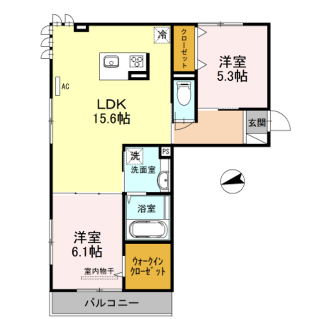 ムーラン ア ヴァンAの間取り