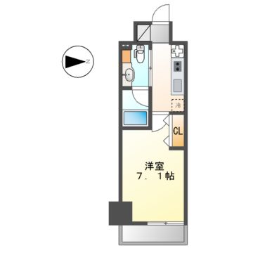 ルネフラッツ名駅南の間取り