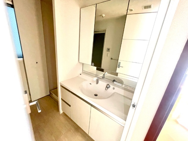 洗面設備　シャワー付洗面化粧台