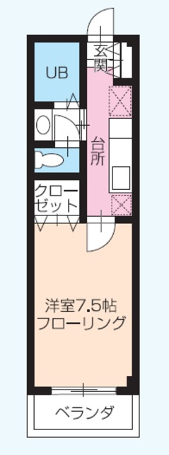 高松市今里町のマンションの間取り