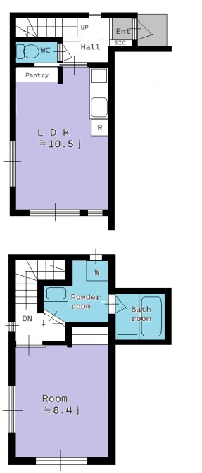 中野区東中野のアパートの間取り