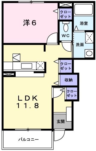 シャン・ド・フルールXIの間取り