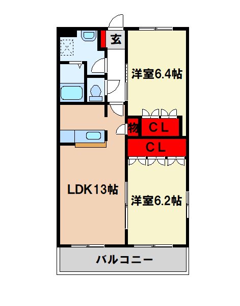 コア・やすのの間取り