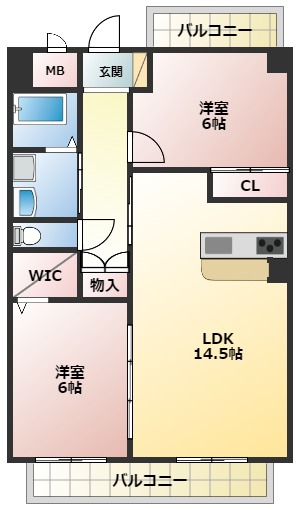 【ハイウイング要の間取り】