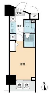 港区高輪のマンションの間取り