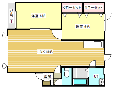 サウスヒルズIの間取り