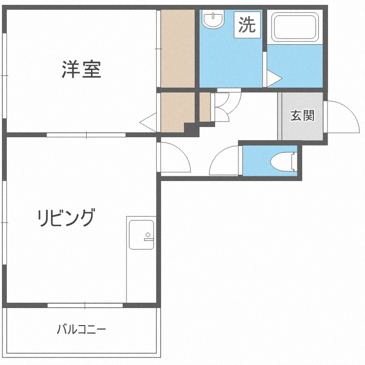 カーム北６条の間取り