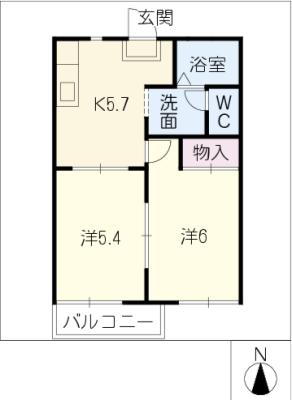 ビライチカワ寿の間取り